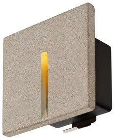 SLV - Concreto LED Applique da Incasso a Parete da Esterno Vertical IP65 Light Grey -