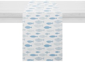 Runner 50x140 cm pesci blu