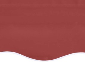 Tessuto di Ricambio per Tenda da Sole Rosso Borgogna 3x2,5 m