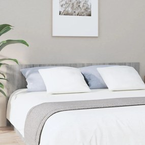Testiera Letto Grigio Sonoma 200x1,5x80 Cm Legno Ingegnerizzato /