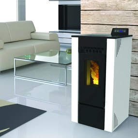 Stufa a pellet canalizzata Gioia 7 kW bianco