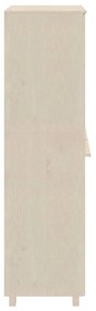 Armadio hamar miele 89x50x180 cm in legno massello di pino