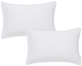 Set di 2 federe in cotone sateen bianco Standard, 50 x 75 cm Cotton Sateen - Bianca