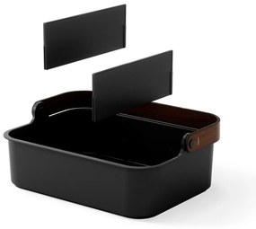 Organizer da bagno nero in plastica riciclata Bellwood - Umbra