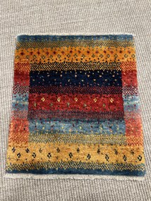 Gabbeh Tappeto persiano 40x40 Blu (Iran) Annodato A Mano