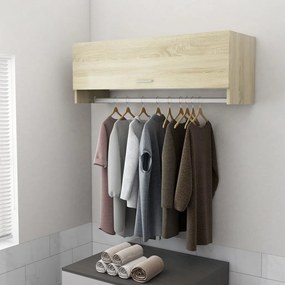 Armadio Rovere Sonoma 100x32,5x35 Cm İn Legno Multistrato /