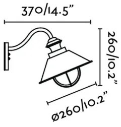 FARO 71110 - Applique da esterno NAUTICA 1xE27/11W/230V