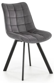 Sedia da pranzo COMORO, 1 pezzo, grigio scuro