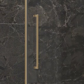 Porta doccia 140cm battente e fisso oro spazzolato | KT4000G - KAMALU