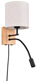 Lampada da parete in colore beige-naturale ø 18 cm Nilam - Trio