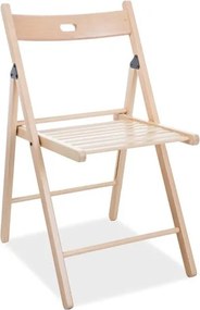 Sedia pieghevole in legno Smart II naturale - H 78 cm