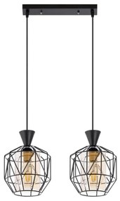 Lampadario a sospensione con filo 2xE27/60W/230V