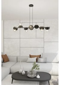 Lampadario a sospensione con filo TOKEN 8xE27/15W/230V nero