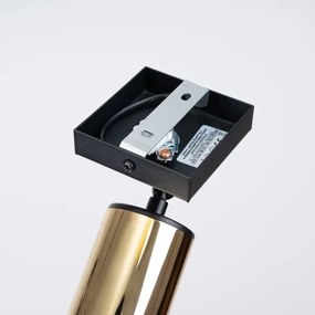 Sollux SL.1382 - Faretto da parete WINX 1xGU10/10W/230V nero/oro