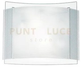 Plafoniera righe bianca 3 luci attacco e27 38x7,5x35cm con doppio v...