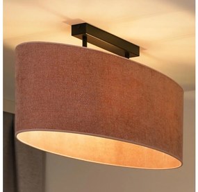 Duolla - Lampadario a plafone OVAL 2xE27/15W/230V rosa