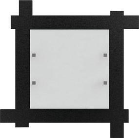 Plafoniera LED Leone nero IP20 bianco naturale LUMICOM