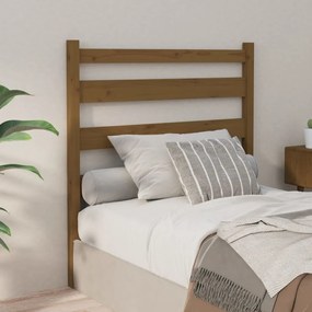 Testiera Per Letto Ambra 106x4x100 Cm İn Legno Massello Di Pino /