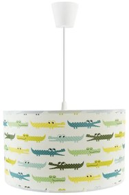 Lampadario a sospensione per bambini CROCODILES 1xE27/60W/230V