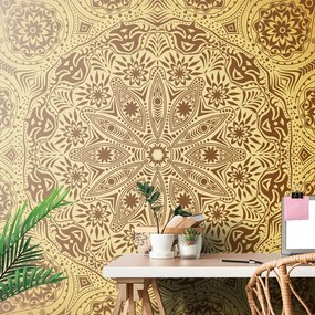 Carta da parati – Mandala decorativa con pizzo
