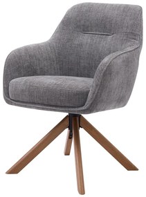 Set di sedie da pranzo grigia in imbottito 2 pz Avola – Unique Furniture