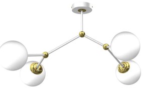 Lampadario a plafone JOY 4xE14/40W/230V bianco/oro