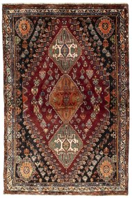 Shiraz Tappeto 160x110 Rosso (Iran) Annodato A Mano