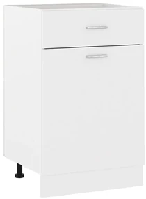 Armadio con cassetto bianco 50x46x81,5 cm in legno multistrato