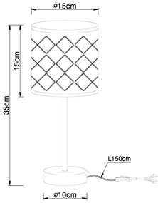 Globo 15228T - Lampada da tavolo KIDAL 1xE14/40W/230V