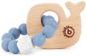 Bieco - Massaggiagengive in silicone con balena in legno