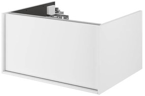 Mobile da bagno sospeso sotto lavabo L 60 x H 32 x P 48 cm bianco laccato lucido, 1 cassetto SENSEA Neo Frame
