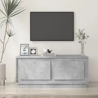 Tavolino Salotto Grigio Cemento 102x50x44 cm Legno Multistrato 819880