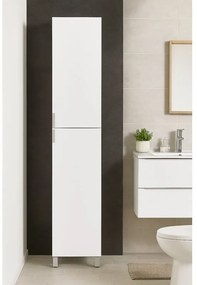 Colonna per mobile bagno Essential SENSEA 2 ante P 32 x L 30 x H 180 cm bianco laccato truciolare