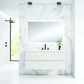 Mobile da bagno sotto lavabo nieve L 120 cm, lavabo non incluso