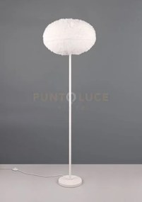 Furry piantana effetto piuma bianca h. 154cm 1 lue attacco e27