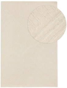 benuta Pure Tappeto di lana Yanis Ivory 120x170 cm - Tappeto fibra naturale