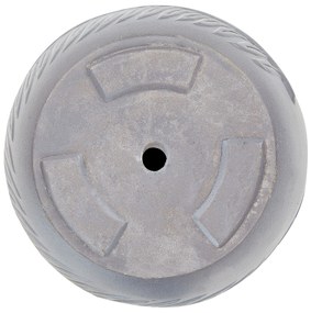 Vaso da fiori argilla grigio 42 x 42 x 40 cm FTERO Beliani