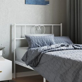 Testiera İn Metallo Bianco 107 Cm /