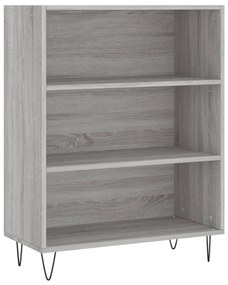 Credenza grigio sonoma 69,5x32,5x180 cm legno multistrato