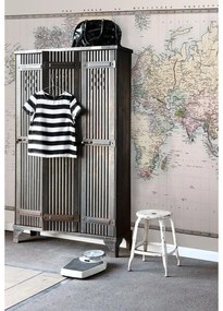 Fotomurale ESTA Mappa, Beige, giallo e verde fondo rosa 372X280 cm