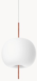 Lampada a sospensione in vetro soffiato con luce regolabile Kushi