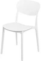 Sedia in polipropilene bianca