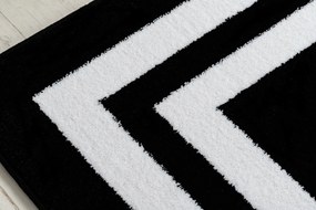 Tappeto HAMPTON Inquadrata nero - PRODOTTO DI SECONDO GRADO