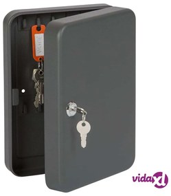 Practo Home Cassetta Chiavi con Serratura 24 Chiavi Antracite Opaco