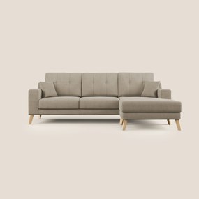 [Test configuratore] Danish divano angolare moderno in tessuto morbido impermeabile T02 beige X