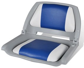 Sedile Per Barca Con Schienale Pieghevole E Cuscino 48x51x41 Cm /