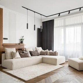 Lampadario su filo per sistema a binario PARIGI 3xGU10/10W/230V + 1 m rotaia sistema