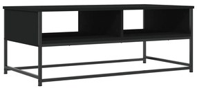 Tavolino da salotto nero 100x51x40 cm in legno multistrato