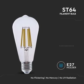 Lampadina LED FILAMENT ST64 E27/4W/230V 3000K Classe energetica A