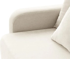 Divano color crema allungabile con contenitore 231 cm Elen – Micadoni